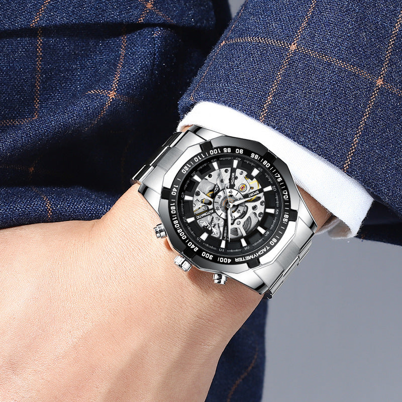 Forsining Automatic Steel Watch | Sporty luxury look