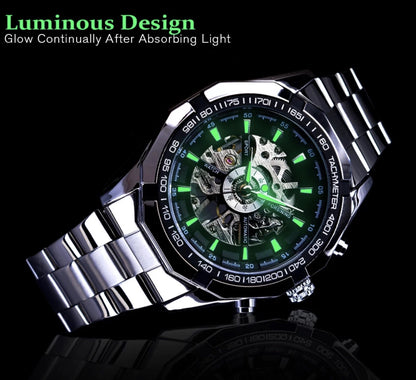 Forsining Automatic Steel Watch | Sporty luxury look